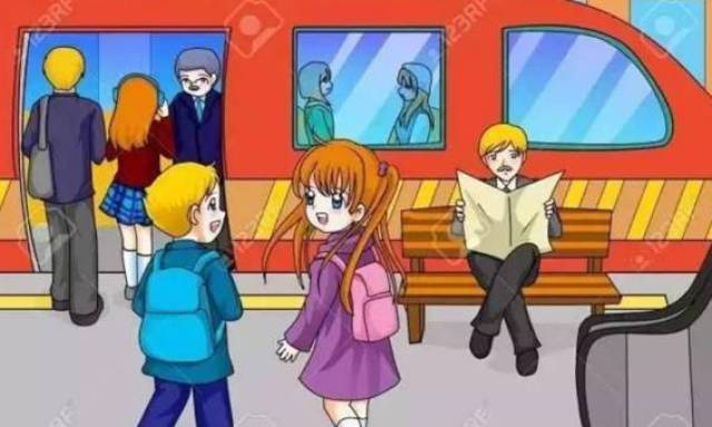 坐地铁上学英语,英语我乘地铁去上学,我坐地铁去学校翻译_大山谷图库