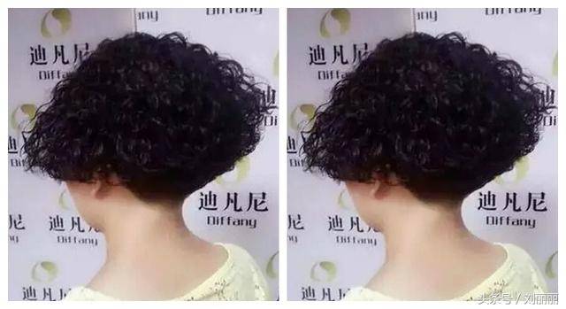刘丽丽全头小卷短发五官