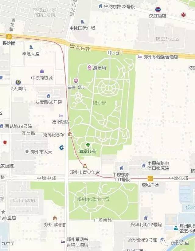 看看大郑州,我们所知晓的公园有:人民公园,碧沙岗公园,紫荆山公园