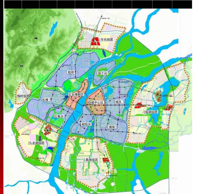 从南昌市规划局官网放出的另外一张规划图 我们也能发现地铁5号线的