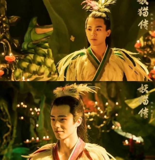 上图是欧豪饰演的丹龙,下图是刘昊然饰演的白龙.