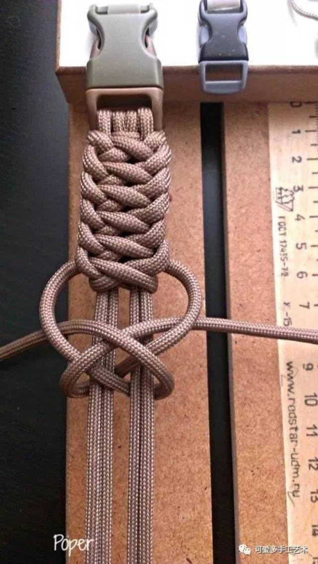 各种编绳带子图解教程 各种绳子的编法,因为绳子比较粗,编起来比细绳