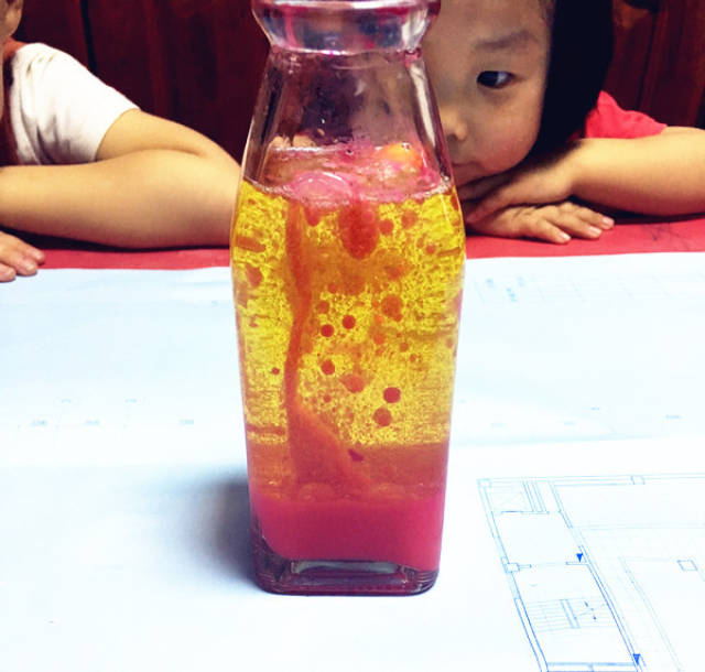 妈妈的科学实验-自制熔岩灯(lava lamp)