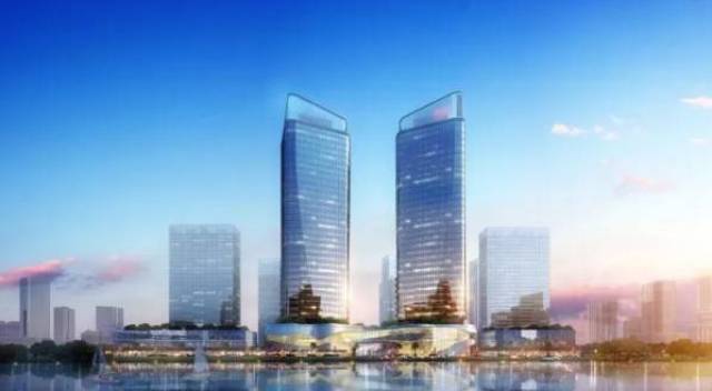 珠港新城150米双子塔效果图