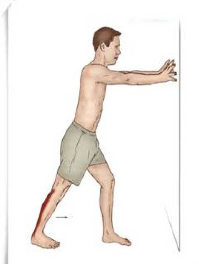 处理:牵拉大腿和小腿肌肉,减少对胫骨结节和跟骨的牵拉.