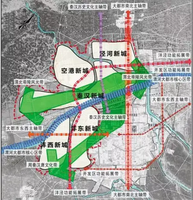 中国国际丝路中心除了501米的高度外,该所在的区域西咸新区沣东新城