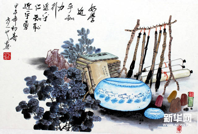 方人也——青花瓷系列作品展