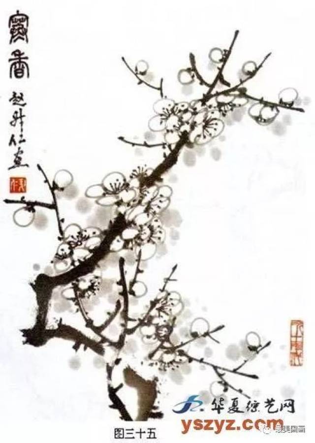 国画梅花的各种画法