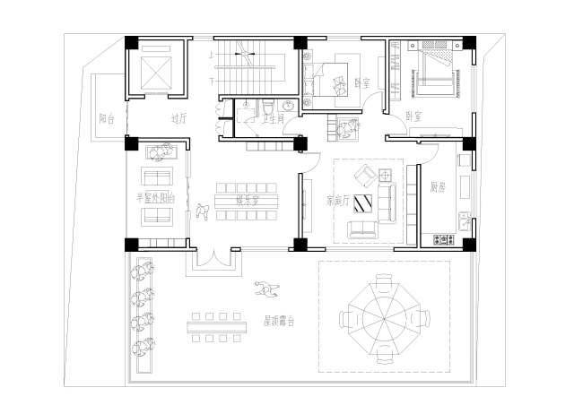 易盖房图纸:福建新中式6层农村别墅,自己家的别墅就能当出租房