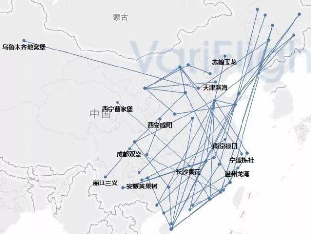 国际航线网络有待完善,山航在山东省的基地机场具有明显发展优势