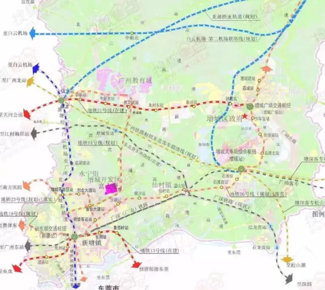 广州东交通大爆发:知识城将添4条高速地铁!第二机场确定?