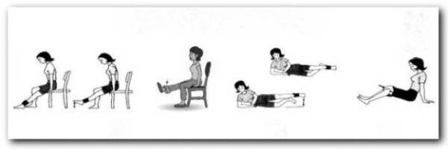 肌肉锻炼:可行直腿抬高,侧卧提腿,俯卧屈膝训练,每日2~3次,每次20~30
