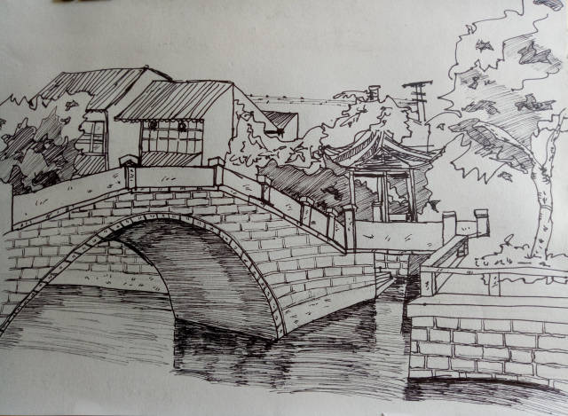 【广明美院】小桥流水人家——唐爱萍