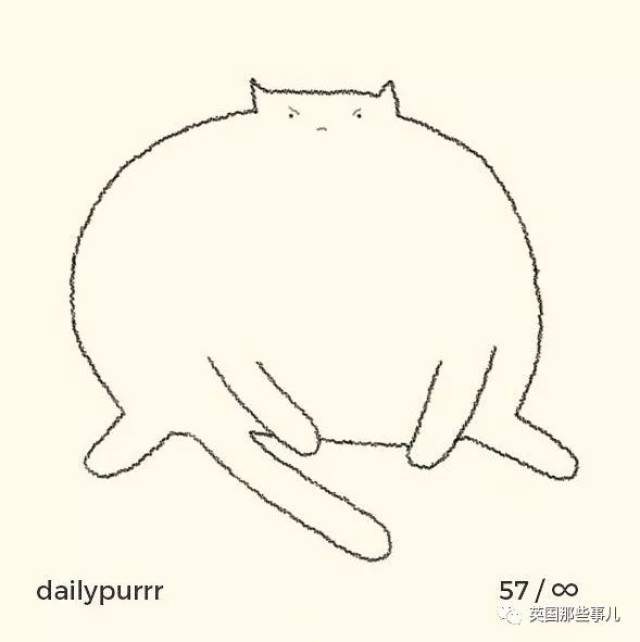 ins上有个专门画猫的灵魂画手,这丑萌的画风,感觉他会被喵星人打死