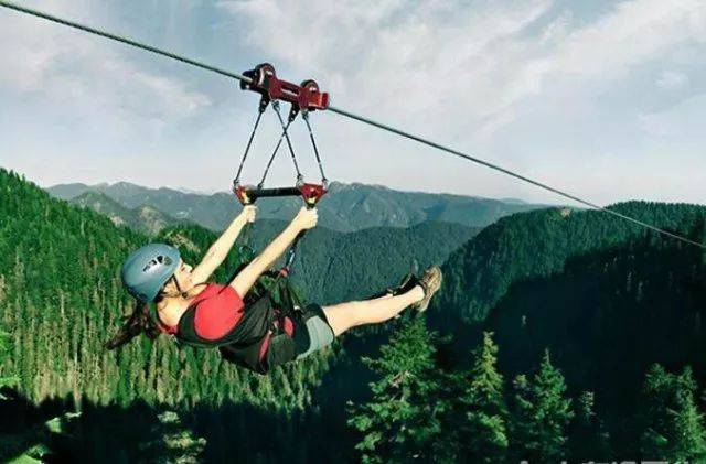 mountain ziplines(索道滑行)