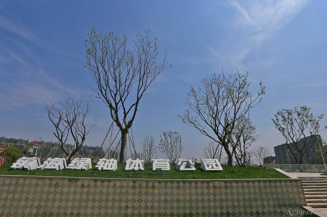 深秋季节的一个周五下午,浙江省宁波市镇海区的庄市绿轴体育公园还没