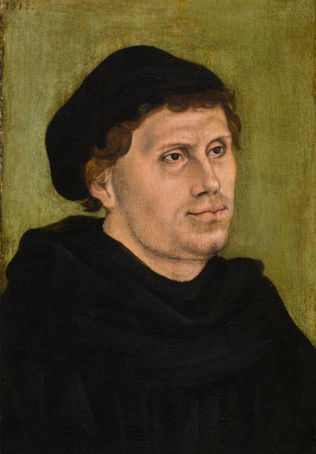 油画《马丁·路德像》(1517)