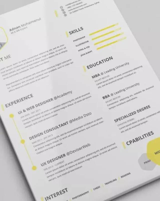bi/gallery/minimalistic-resume-template/ https://www.