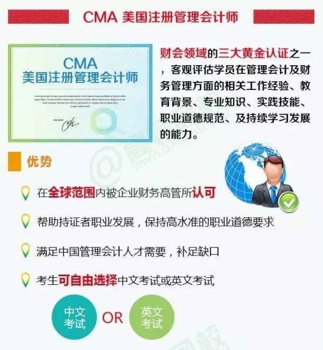 俗称"国际注册会计师", 图片来源:注册会计师 cma美国注册管理会计师