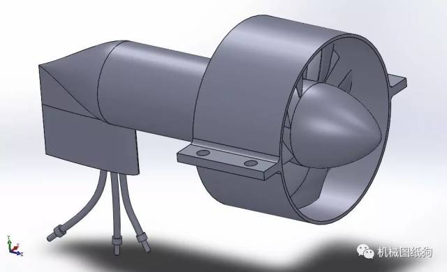 【工程机械】90mm电动涵道螺旋桨3d图纸 sldprt格式