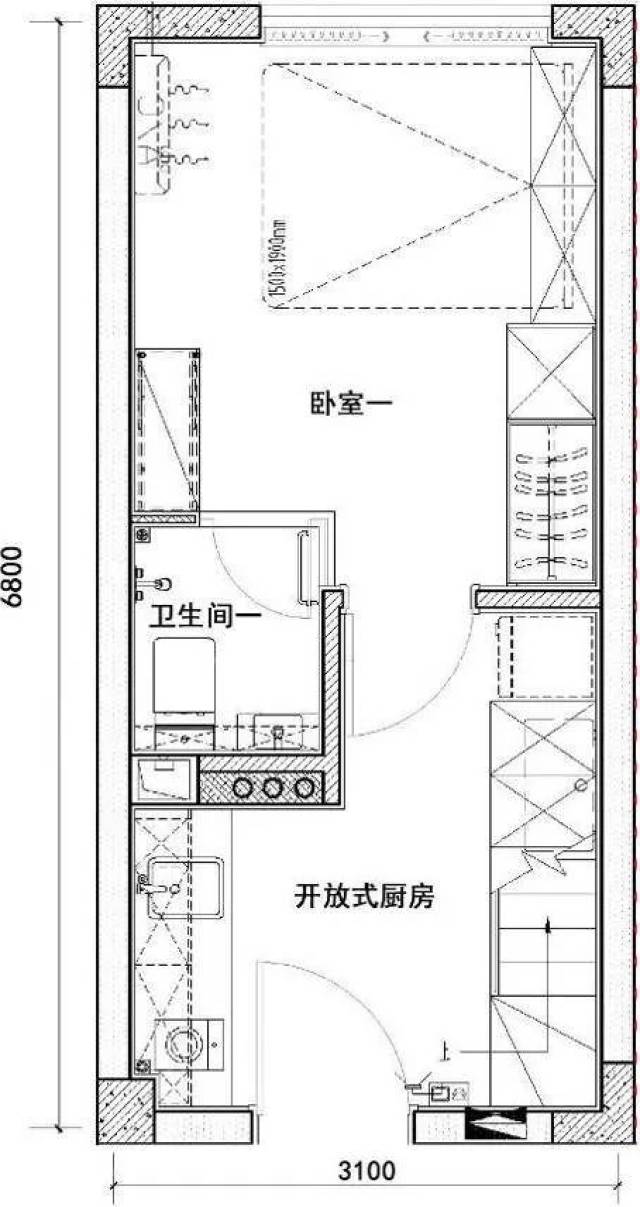 奉上一款专为"单身狗"打造的极致公寓:18㎡与28㎡