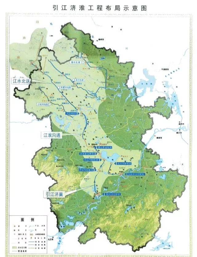 引江济淮工程被称为 安徽省"一号水利工程",是国家重大跨省,跨流域调