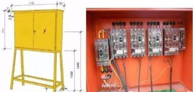 (2)分配电箱 应装设总隔离开关,分路隔离开关及总断路器,分路断路器