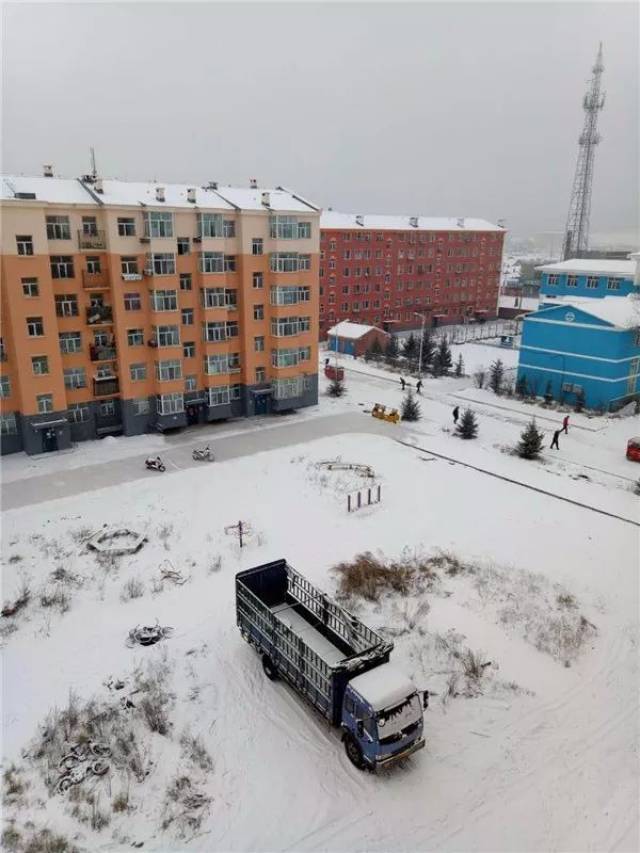 图里河今日迎来中雪 牙克石市扎敦河畔出现冰花