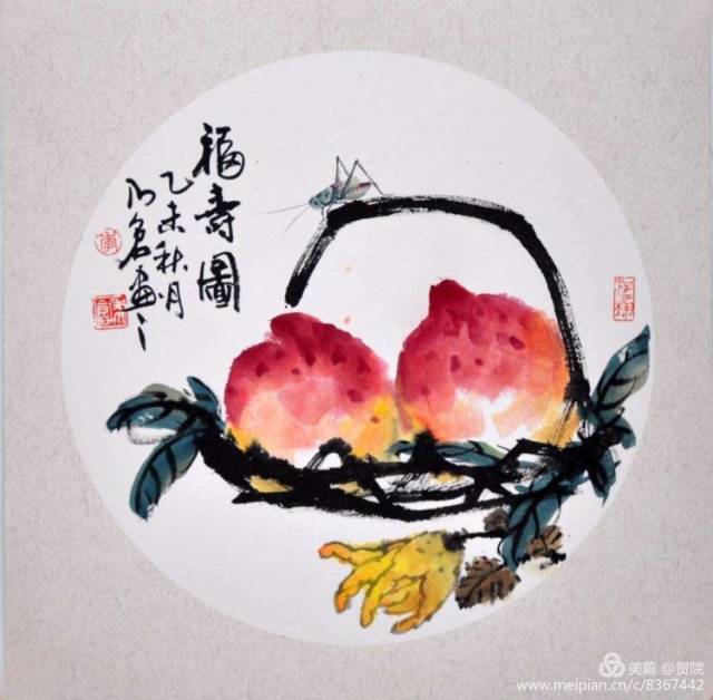 这是花鸟的工笔?还是写意?瓜果蔬菜均归花鸟类呦