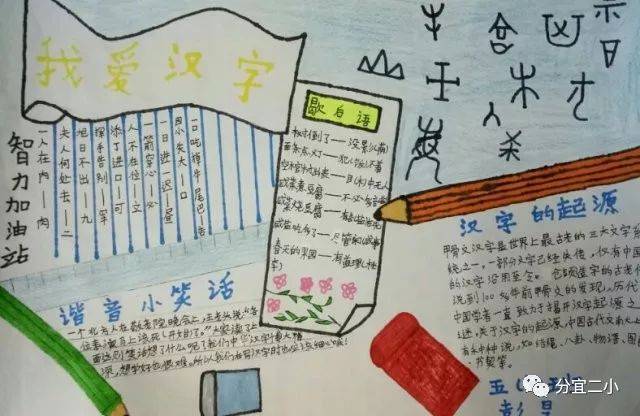 "我爱你,中国汉字"手抄报比赛收官