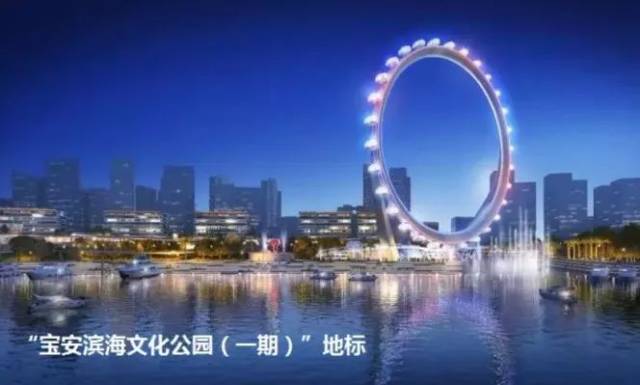 包含高度120米的全世界造型罕见的无辐式摩天轮,以及旋转木马,转转杯