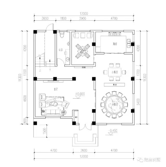 12×11.3米三层欧式别墅,有阳光房设计,这样建太长脸