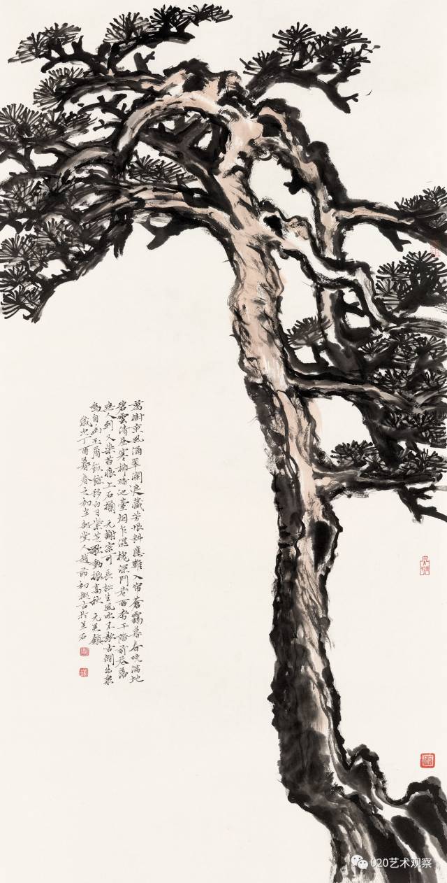 赵节初 松树 138×70cm