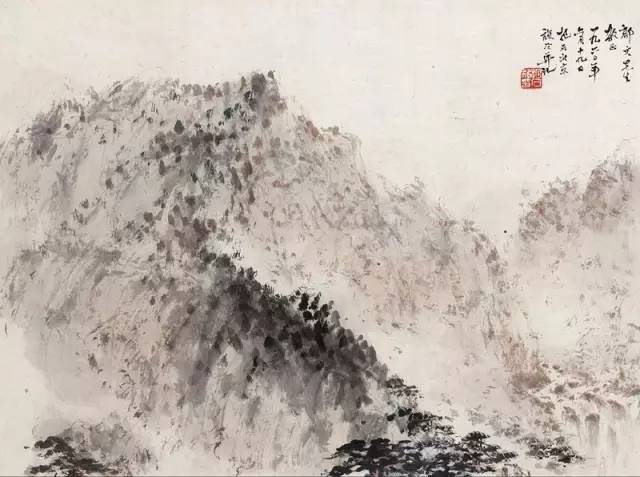 讲堂丨傅抱石的绘画诀窍:中国画,画山不画云,画岸不画