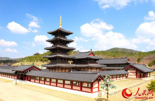 百济文化园区重现1500年前百济王国盛况【组