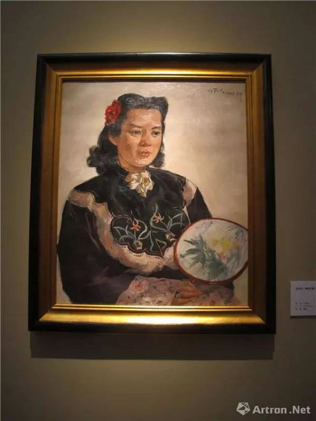 吴作人 世纪初(萧淑芳像) 73×60.5cm 1948年 油画 中国美术馆藏