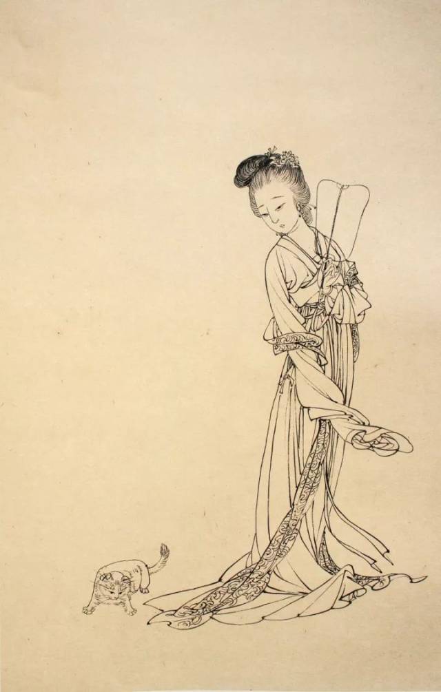 练习素材|《蔡岚工笔人物画集:白描卷》(65幅)
