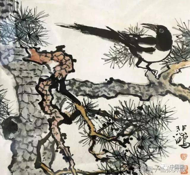 徐悲鸿丨喜鹊