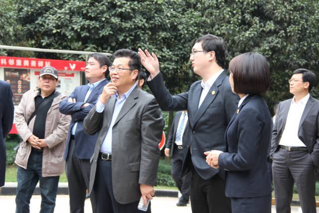 中国物业管理协会沈建忠会长一行赴金科服务考察