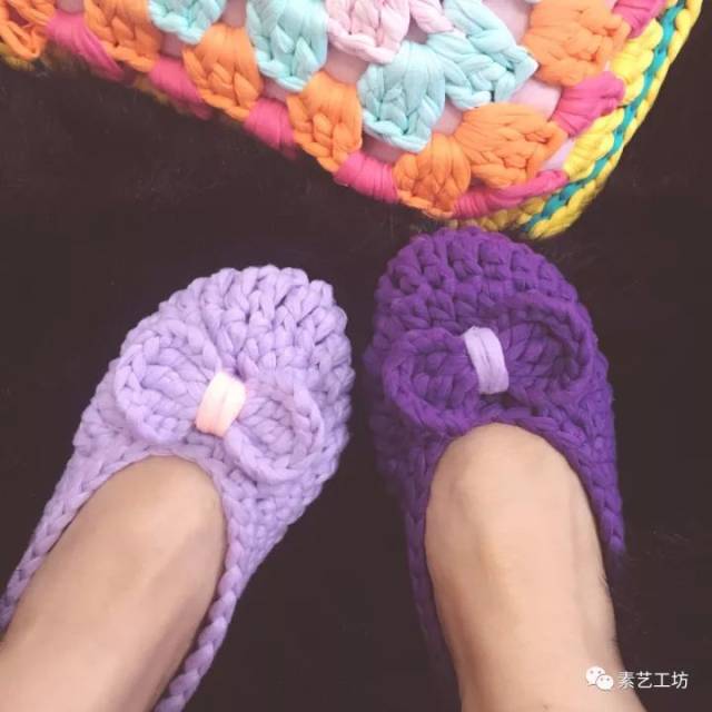 布条线钩家居鞋,你们要的中文视频教程来了