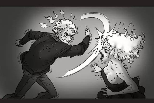 超惊悚无声恐怖漫画《遗产》,为钱厮杀的兄妹