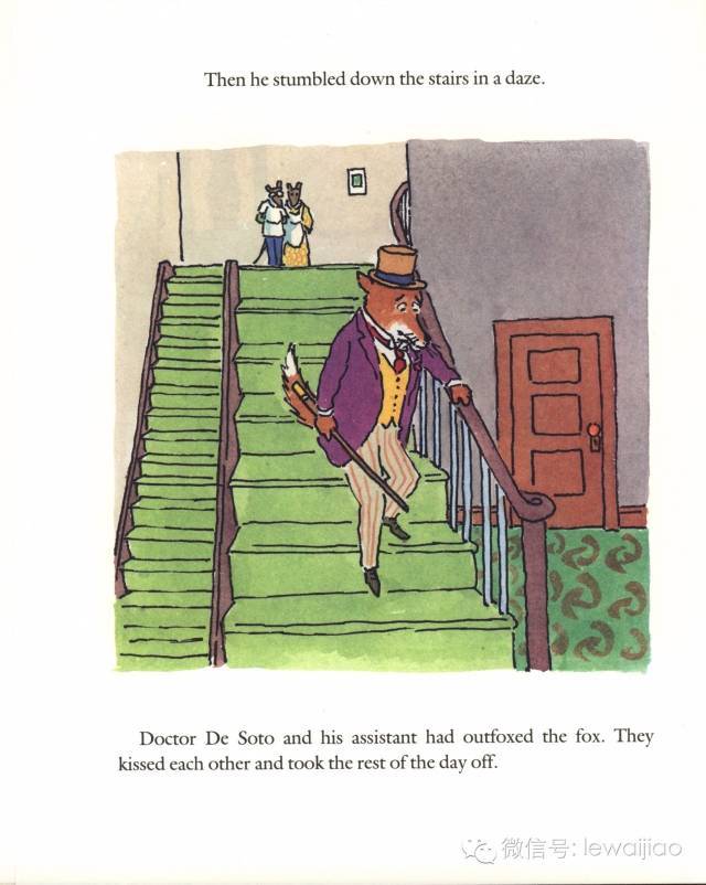 then he stumbled down the stairs in a daze.