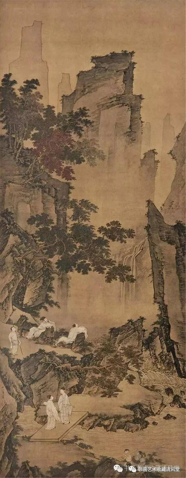 上天台——明 仇英 周臣 谢时臣 绘画作品