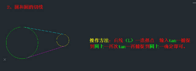 cad相切圆和切线具体画法讲解