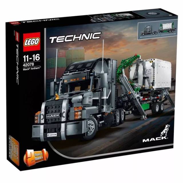 乐高玩具|mack truck联名大卡车领衔2018年乐高科技新