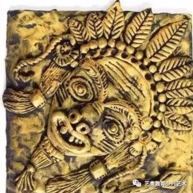 【艺奥教育·教程】儿童艺术粘土铜板画制作,不教给孩子就亏大了