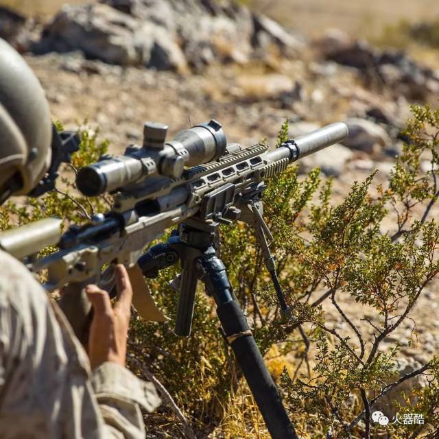 海军陆战队使用m40a6狙击步枪进行训练