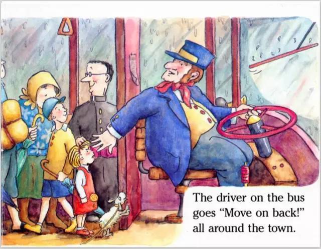 the driver on the bus says, "move on back 公车上的司机说:"往后走
