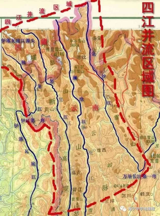 怒江大峡谷的地理位置: (1)从政区位置看,位于云南西北部怒江州境内