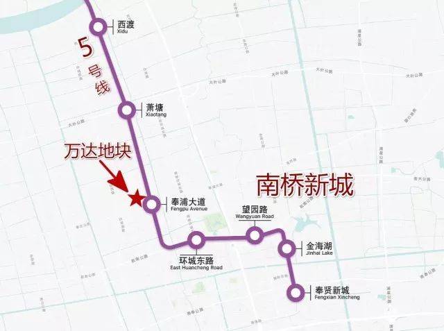 富力7.31亿拿下5号线奉贤奉浦站地铁上盖18万㎡商办用地